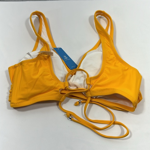 NWT Cupshe padded, yellow top w/summer Mae’s black Boy, short bikini, bottom - Picture 3 of 10